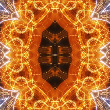 Soyut renkli yaratıcı dijital mandala arkaplanı