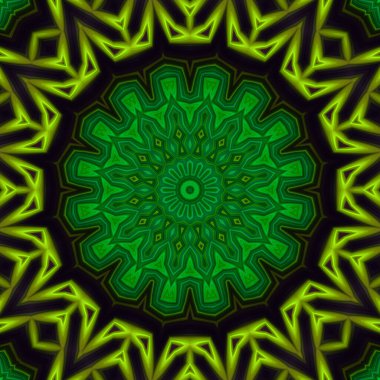 Soyut renkli yaratıcı dijital mandala arkaplan görüntüsü