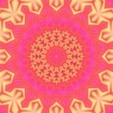 Soyut renkli yaratıcı dijital mandala arkaplan görüntüsü