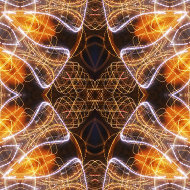 Soyut renkli yaratıcı dijital mandala arkaplanı