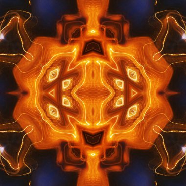 Soyut renkli yaratıcı dijital mandala arkaplanı