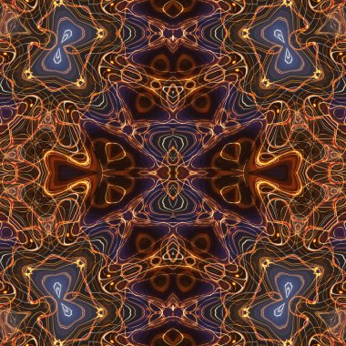 Soyut renkli yaratıcı dijital mandala arkaplanı