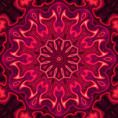 Soyut renkli yaratıcı dijital mandala arkaplan görüntüsü