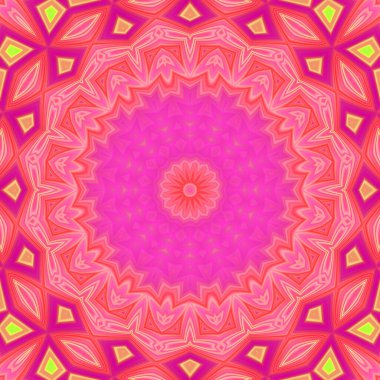 Soyut renkli yaratıcı dijital mandala arkaplan görüntüsü