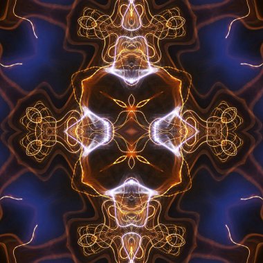 Soyut renkli yaratıcı dijital mandala arkaplanı