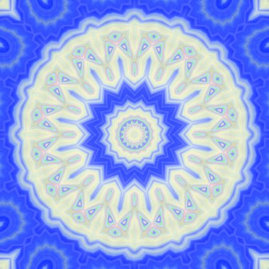 Soyut renkli yaratıcı dijital mandala arkaplan görüntüsü