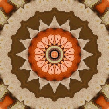 Soyut renkli yaratıcı dijital mandala arkaplan görüntüsü