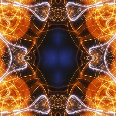 Soyut renkli yaratıcı dijital mandala arkaplanı