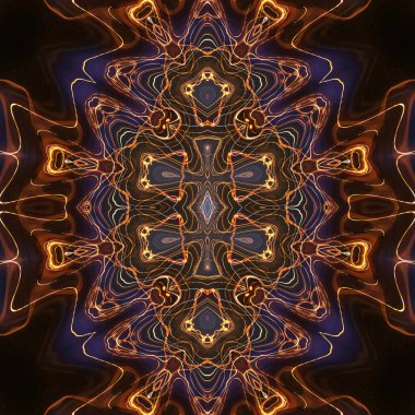 Soyut renkli yaratıcı dijital mandala arkaplanı