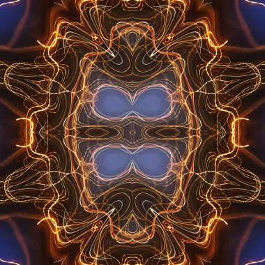 Soyut renkli yaratıcı dijital mandala arkaplanı