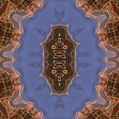 Soyut renkli yaratıcı dijital mandala arkaplanı