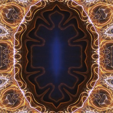 Soyut renkli yaratıcı dijital mandala arkaplanı