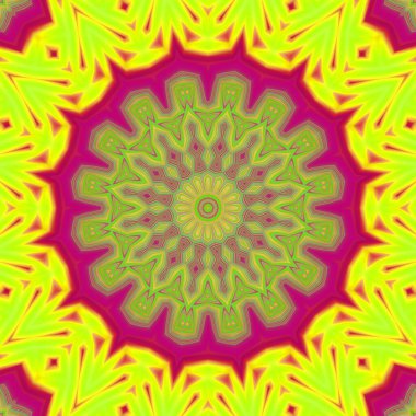 Soyut renkli yaratıcı dijital mandala arkaplan görüntüsü