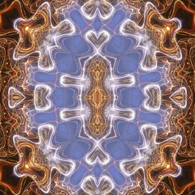 Soyut renkli yaratıcı dijital mandala arkaplanı