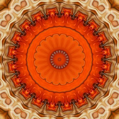 Soyut renkli yaratıcı dijital mandala arkaplan görüntüsü