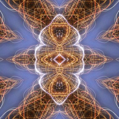 Soyut renkli yaratıcı dijital mandala arkaplanı