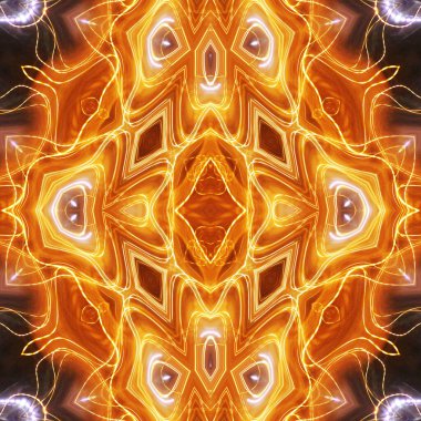 Soyut renkli yaratıcı dijital mandala arkaplanı