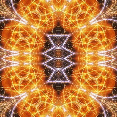 Soyut renkli yaratıcı dijital mandala arkaplanı