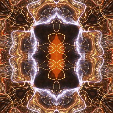 Soyut renkli yaratıcı dijital mandala arkaplanı