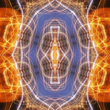 Soyut renkli yaratıcı dijital mandala arkaplanı