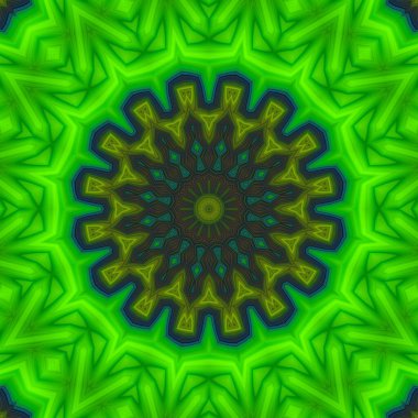 Soyut renkli yaratıcı dijital mandala arkaplan görüntüsü