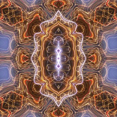 Soyut renkli yaratıcı dijital mandala arkaplanı