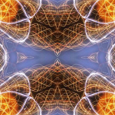 Soyut renkli yaratıcı dijital mandala arkaplanı