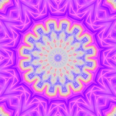 Soyut renkli yaratıcı dijital mandala arkaplan görüntüsü