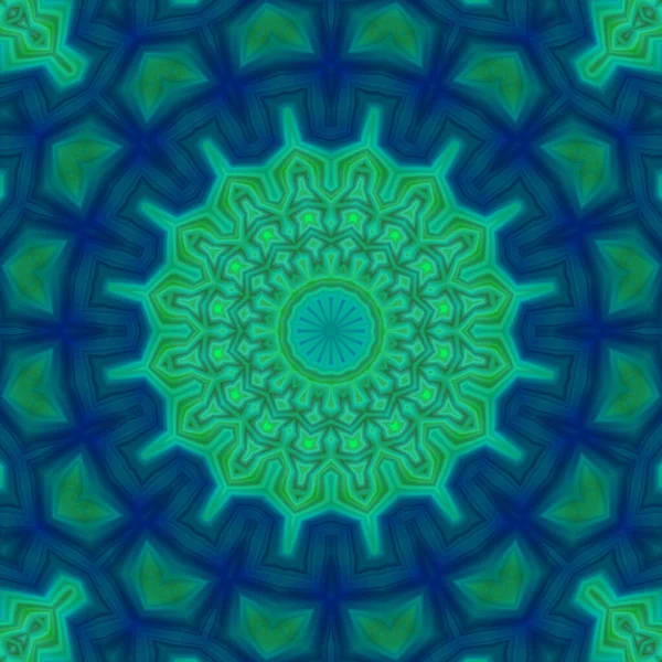 Abstract Kleurrijke Creatieve Digitale Mandala Achtergrond Uitzicht — Stockfoto