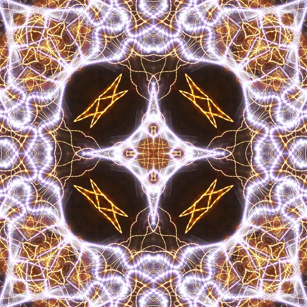 Abstraktní Barevné Tvůrčí Digitální Mandala Pozadí — Stock fotografie