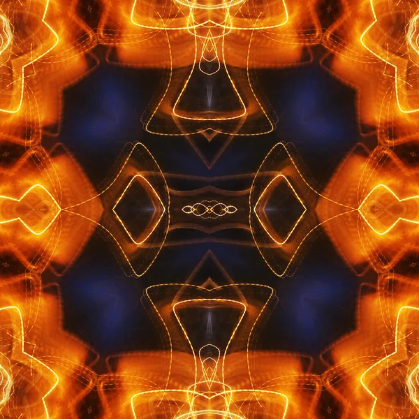 Abstrakt Färgglada Kreativa Digitala Mandala Bakgrund — Stockfoto