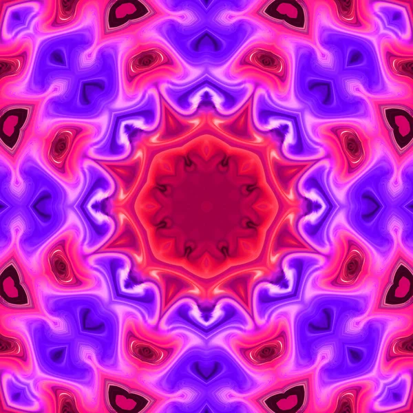 Abstracto Colorido Creativo Mandala Digital Vista Fondo —  Fotos de Stock