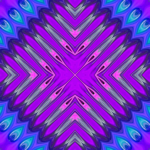 Abstrato Colorido Mandala Fundo Vista — Fotografia de Stock