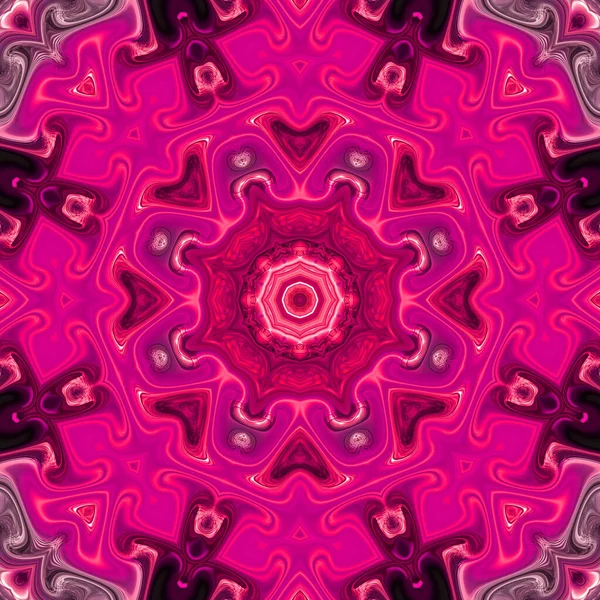 Abstracto Colorido Creativo Mandala Digital Vista Fondo — Foto de Stock