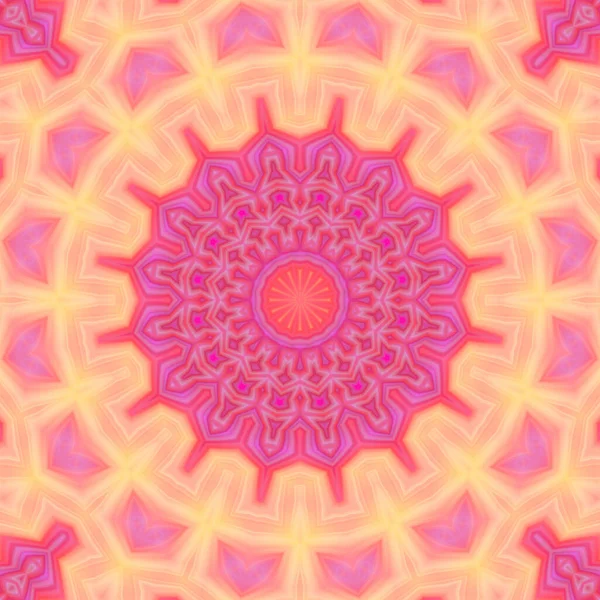 Abstract Kleurrijke Creatieve Digitale Mandala Achtergrond Uitzicht — Stockfoto