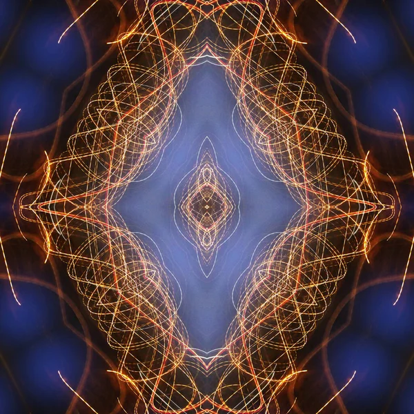 Abstraktní Barevné Tvůrčí Digitální Mandala Pozadí — Stock fotografie