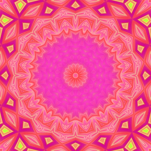 Abstrato Colorido Criativo Digital Mandala Fundo Vista — Fotografia de Stock