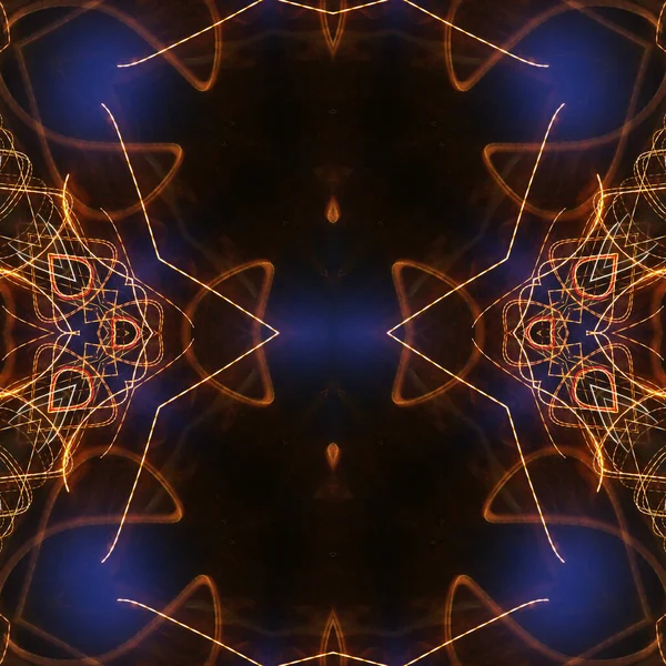 Abstrakt Färgglada Kreativa Digitala Mandala Bakgrund — Stockfoto