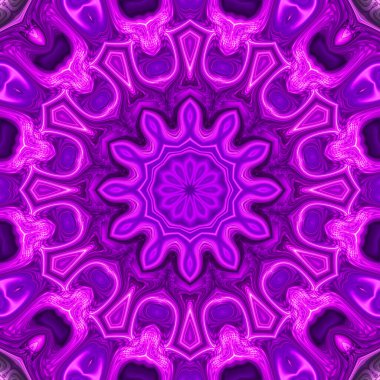 Soyut renkli yaratıcı dijital mandala arkaplan görüntüsü