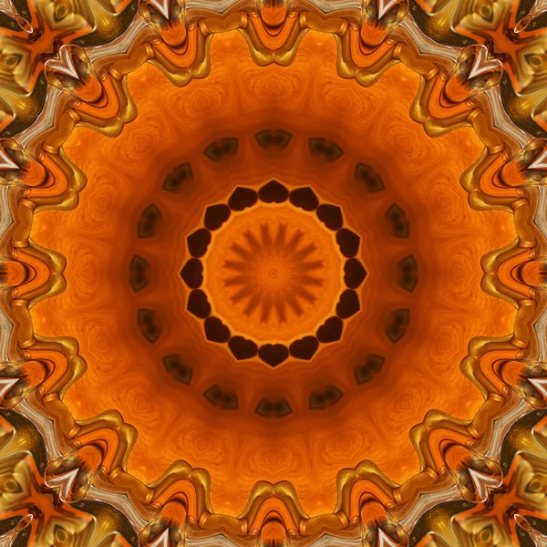 Abstrato Colorido Criativo Digital Mandala Fundo Vista — Fotografia de Stock