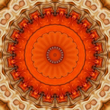 Soyut renkli yaratıcı dijital mandala arkaplan görüntüsü