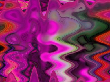 Dijital çok renkli soyut arkaplan, dalga konsepti