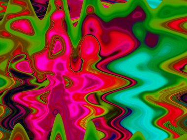 Dijital çok renkli soyut arkaplan, dalga konsepti