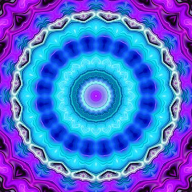 Soyut renkli yaratıcı dijital mandala arkaplan görüntüsü