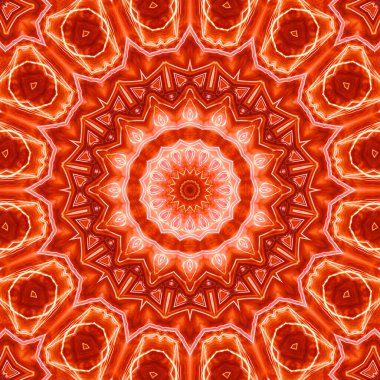 Soyut renkli yaratıcı dijital mandala arkaplan görüntüsü