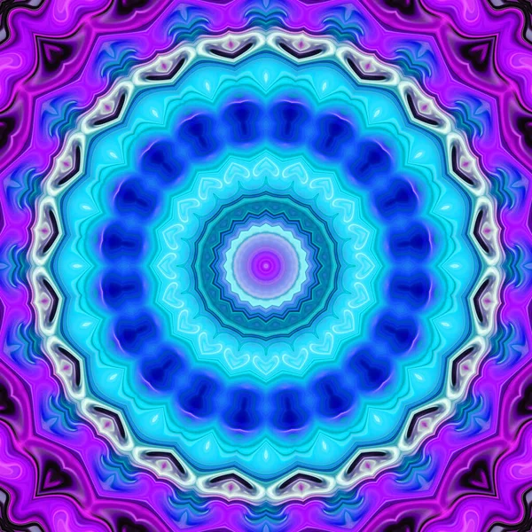 Abstract Colorful Creative Digital Mandala Background View — Stock Photo, Image