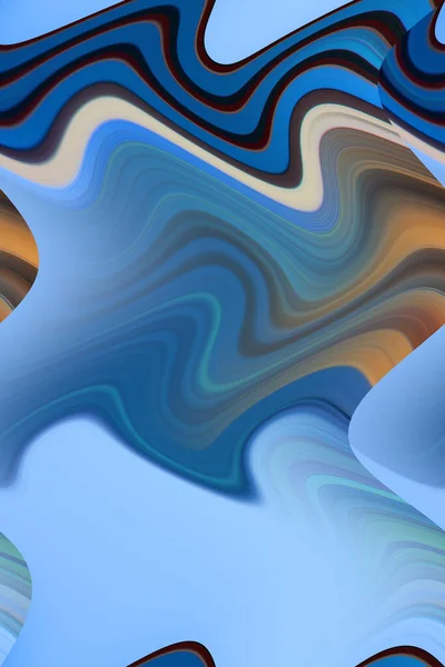 Digital Multicolor Abstract Background Waves Concept — Stock Photo, Image