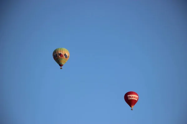 Θέα Αερόστατων Θερμού Αέρα Στον Ουρανό — Φωτογραφία Αρχείου
