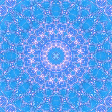 Soyut renkli yaratıcı dijital mandala arkaplan görüntüsü