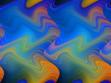 Dijital çok renkli soyut arkaplan, dalga konsepti